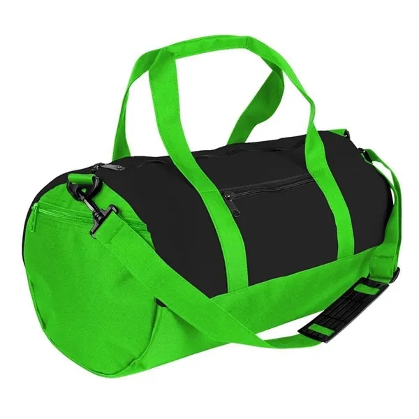 Order Custom Logo Heavy Canvas Athletic Barrel Bags-Extensive Color Options-9 Sizes.... from ASI 73775 Unionwear