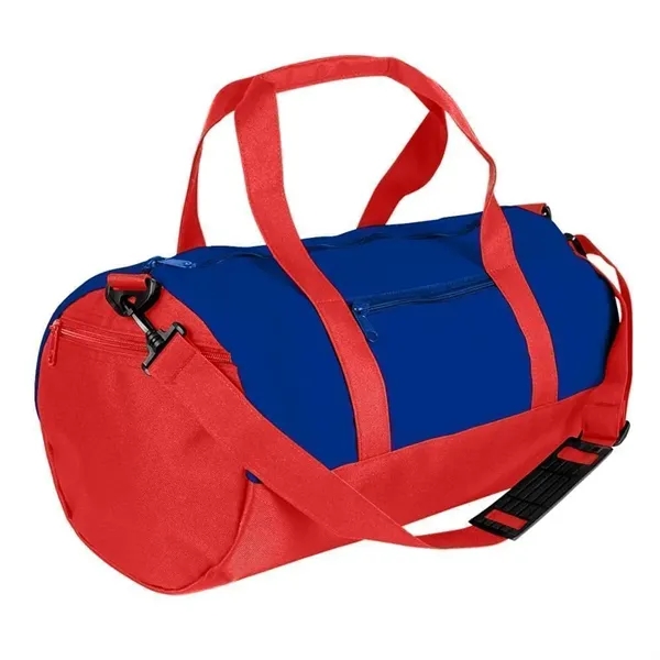 Order Custom Logo Nylon Poly Athletic Barrel Bags-Extensive Color Options-9 Sizes.... from ASI 73775 Unionwear