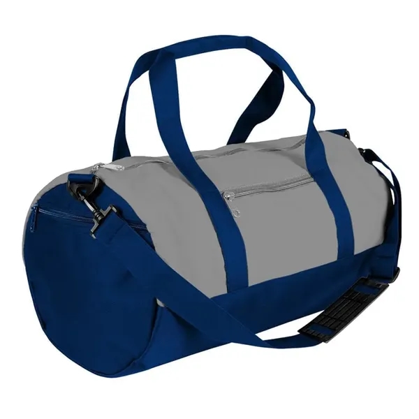 Order Custom Logo Nylon Poly Athletic Barrel Bags-Extensive Color Options-9 Sizes.... from ASI 73775 Unionwear