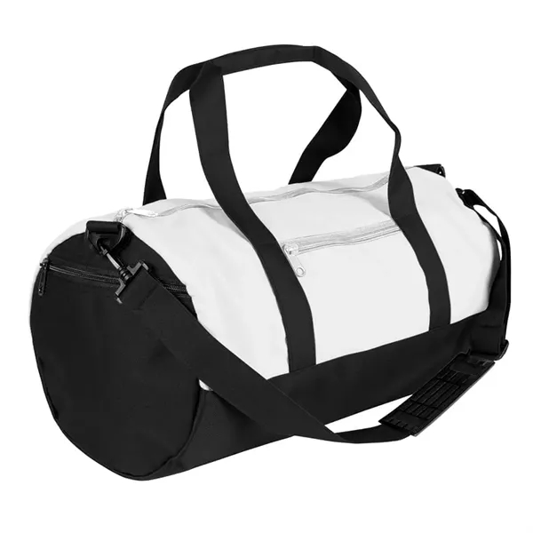 Order Custom Logo Nylon Poly Athletic Barrel Bags-Extensive Color Options-9 Sizes.... from ASI 73775 Unionwear