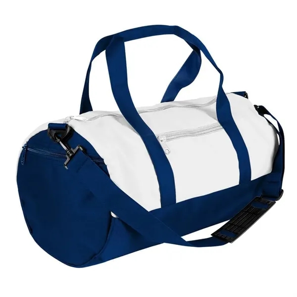 Order Custom Logo Nylon Poly Athletic Barrel Bags-Extensive Color Options-9 Sizes.... from ASI 73775 Unionwear