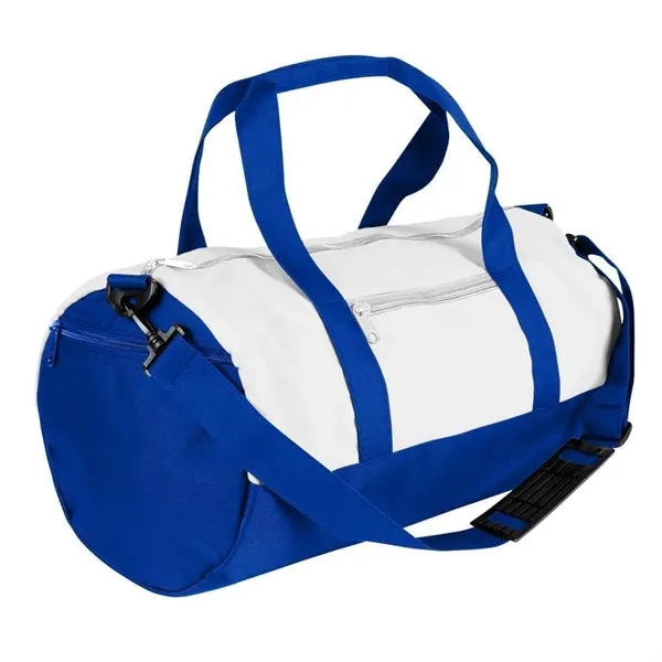 Order Custom Logo Nylon Poly Athletic Barrel Bags-Extensive Color Options-9 Sizes.... from ASI 73775 Unionwear