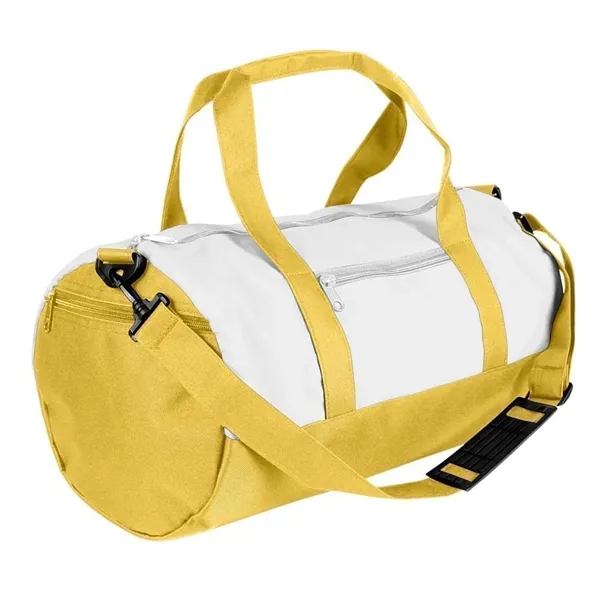 Order Custom Logo Nylon Poly Athletic Barrel Bags-Extensive Color Options-9 Sizes.... from ASI 73775 Unionwear