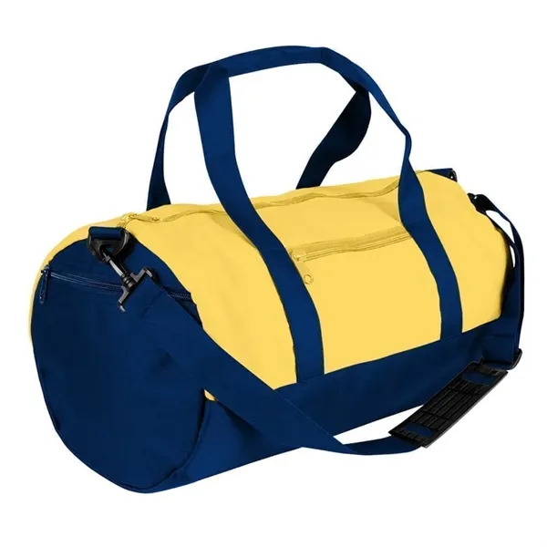 Order Custom Logo Nylon Poly Athletic Barrel Bags-Extensive Color Options-9 Sizes.... from ASI 73775 Unionwear