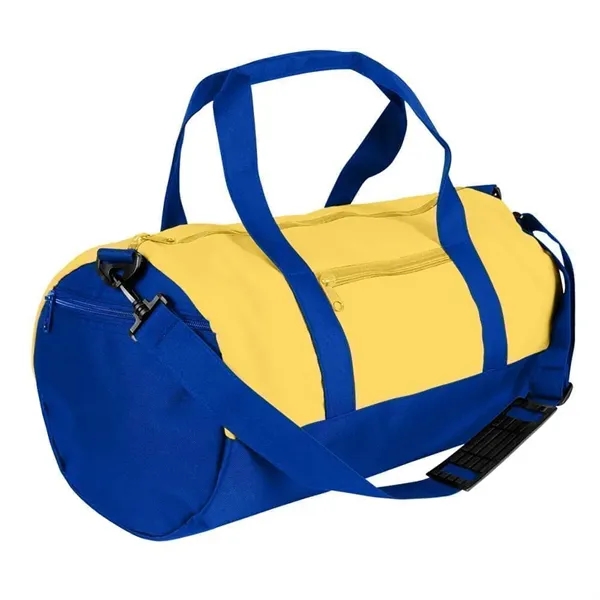Order Custom Logo Nylon Poly Athletic Barrel Bags-Extensive Color Options-9 Sizes.... from ASI 73775 Unionwear
