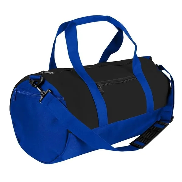 Order Custom Logo Nylon Poly Athletic Barrel Bags-Extensive Color Options-9 Sizes.... from ASI 73775 Unionwear
