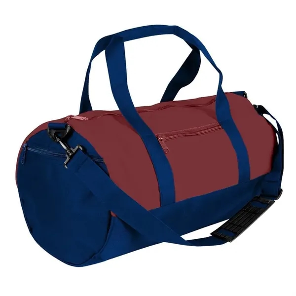 Order Custom Logo Nylon Poly Athletic Barrel Bags-Extensive Color Options-9 Sizes.... from ASI 73775 Unionwear