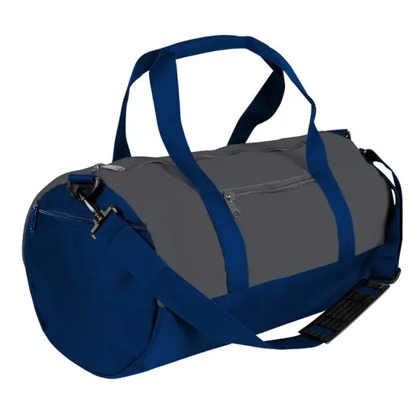 Order Custom Logo Nylon Poly Athletic Barrel Bags-Extensive Color Options-9 Sizes.... from ASI 73775 Unionwear