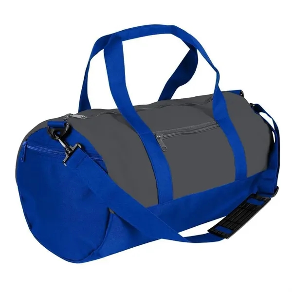 Order Custom Logo Nylon Poly Athletic Barrel Bags-Extensive Color Options-9 Sizes.... from ASI 73775 Unionwear