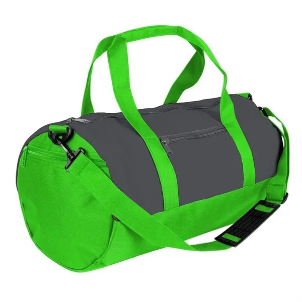 Order Custom Logo Nylon Poly Athletic Barrel Bags-Extensive Color Options-9 Sizes.... from ASI 73775 Unionwear