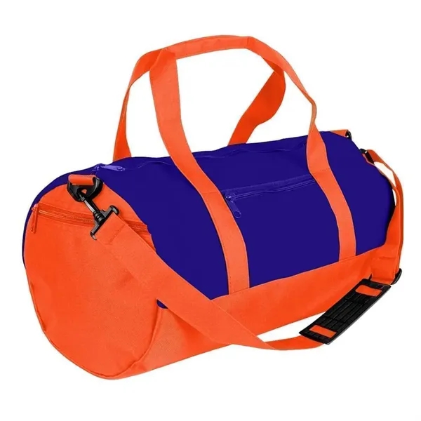 Order Custom Logo Nylon Poly Athletic Barrel Bags-Extensive Color Options-9 Sizes.... from ASI 73775 Unionwear