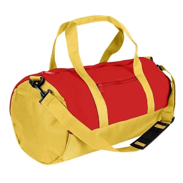 Order Custom Logo Nylon Poly Athletic Barrel Bags-Extensive Color Options-9 Sizes.... from ASI 73775 Unionwear