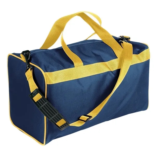 Order Custom Logo Nylon Poly Weekend Duffles-Extensive Color Options-9 Sizes. Union... from ASI 73775 Unionwear