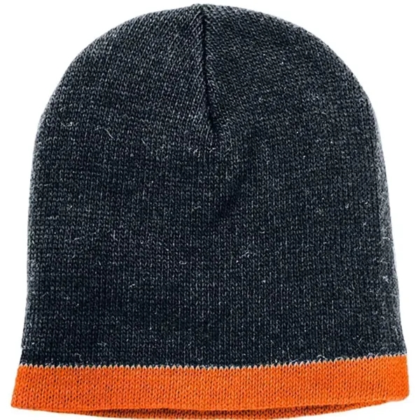 Order Knit Border Stripe Beanie USA Made / Union Label American... from ASI 73775 Unionwear