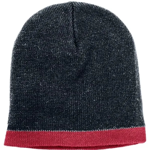 Order Knit Border Stripe Beanie USA Made / Union Label American... from ASI 73775 Unionwear
