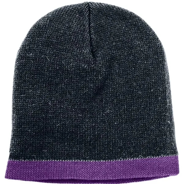Order Knit Border Stripe Beanie USA Made / Union Label American... from ASI 73775 Unionwear