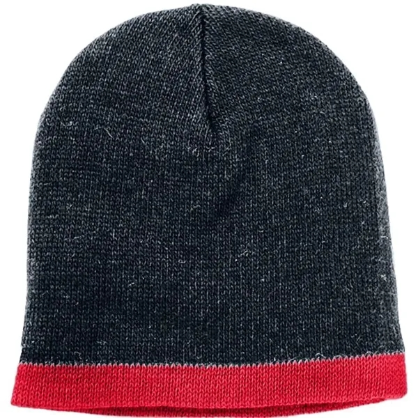 Order Knit Border Stripe Beanie USA Made / Union Label American... from ASI 73775 Unionwear