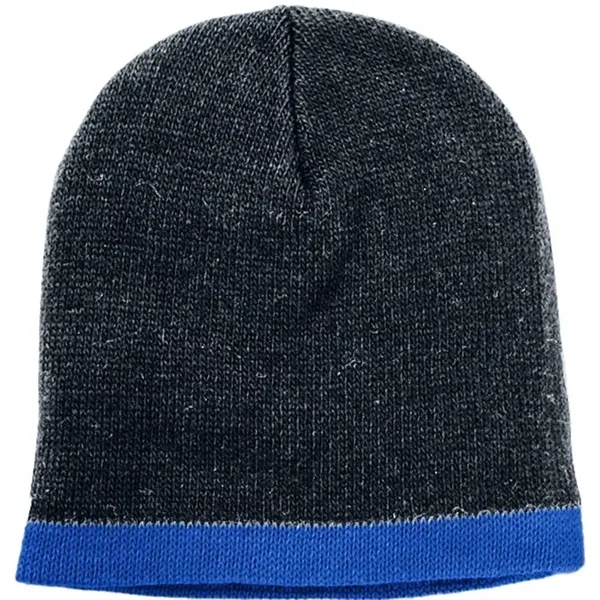 Order Knit Border Stripe Beanie USA Made / Union Label American... from ASI 73775 Unionwear