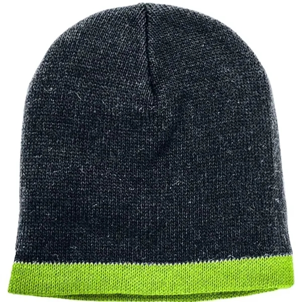 Order Knit Border Stripe Beanie USA Made / Union Label American... from ASI 73775 Unionwear