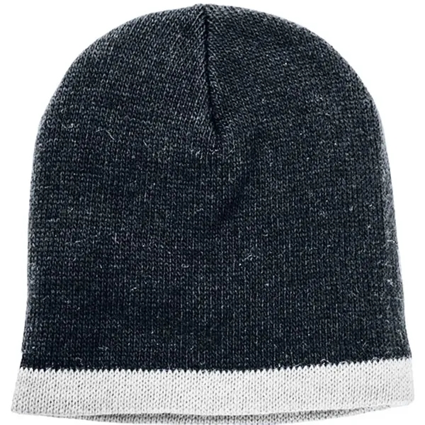 Order Knit Border Stripe Beanie USA Made / Union Label American... from ASI 73775 Unionwear