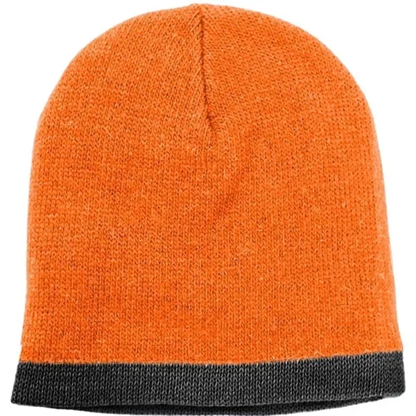 Order Knit Border Stripe Beanie USA Made / Union Label American... from ASI 73775 Unionwear