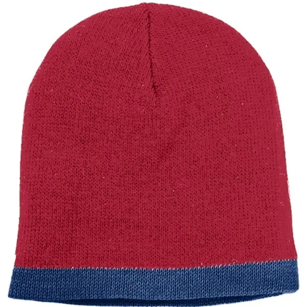 Order Knit Border Stripe Beanie USA Made / Union Label American... from ASI 73775 Unionwear