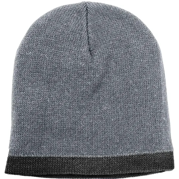 Order Knit Border Stripe Beanie USA Made / Union Label American... from ASI 73775 Unionwear