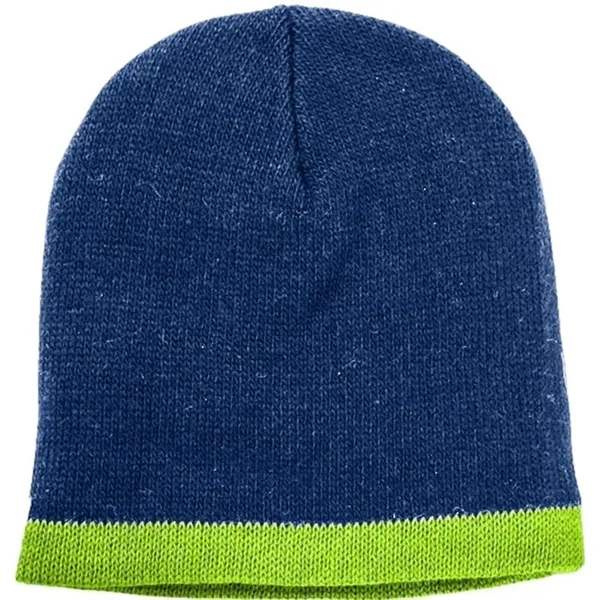 Order Knit Border Stripe Beanie USA Made / Union Label American... from ASI 73775 Unionwear