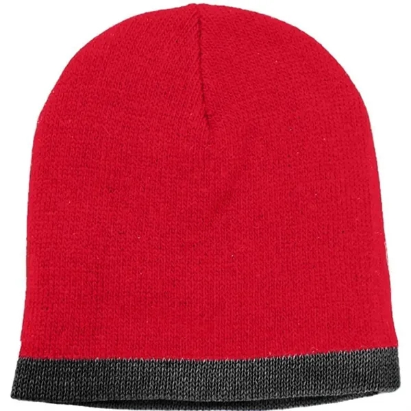 Order Knit Border Stripe Beanie USA Made / Union Label American... from ASI 73775 Unionwear