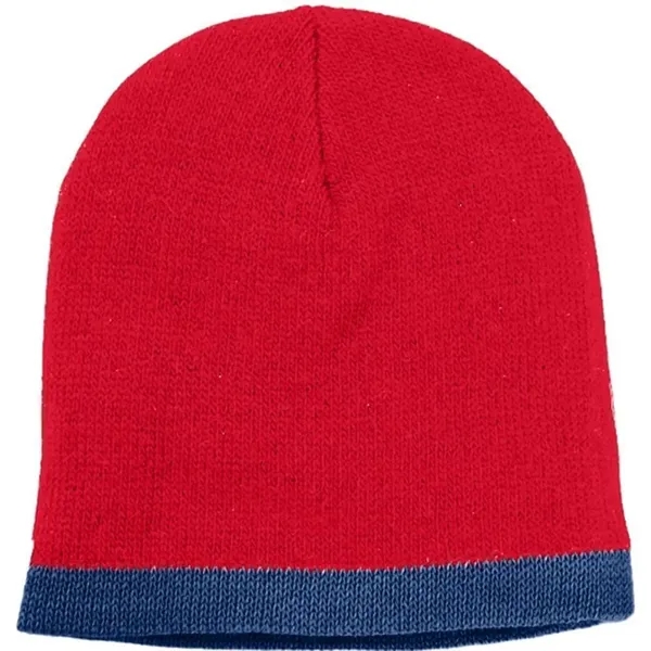 Order Knit Border Stripe Beanie USA Made / Union Label American... from ASI 73775 Unionwear