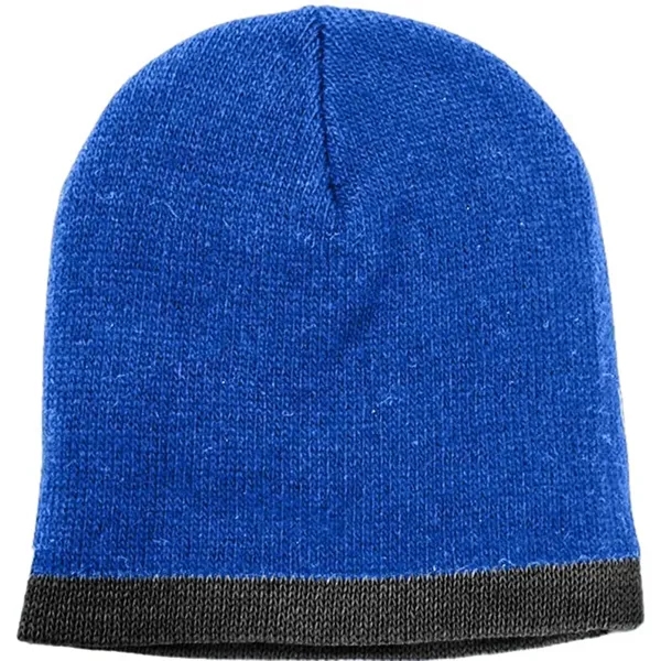 Order Knit Border Stripe Beanie USA Made / Union Label American... from ASI 73775 Unionwear