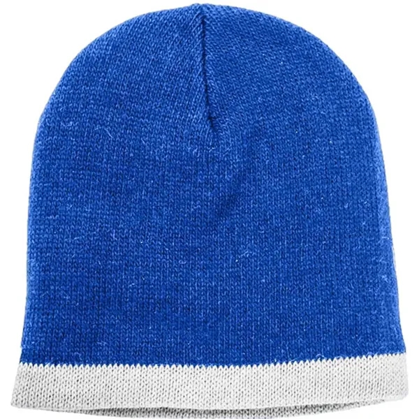 Order Knit Border Stripe Beanie USA Made / Union Label American... from ASI 73775 Unionwear