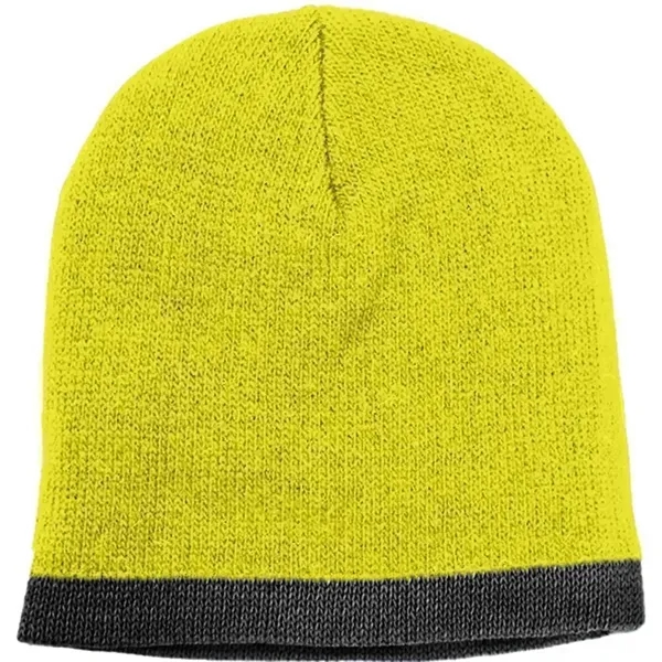 Order Knit Border Stripe Beanie USA Made / Union Label American... from ASI 73775 Unionwear