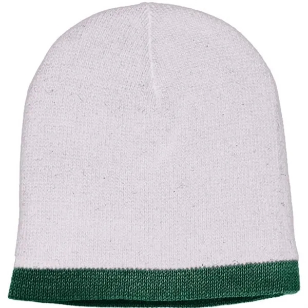 Order Knit Border Stripe Beanie USA Made / Union Label American... from ASI 73775 Unionwear