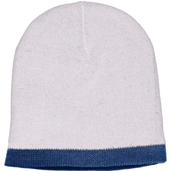 Order Knit Border Stripe Beanie USA Made / Union Label American... from ASI 73775 Unionwear