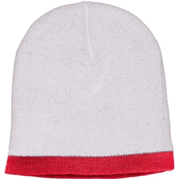 Order Knit Border Stripe Beanie USA Made / Union Label American... from ASI 73775 Unionwear