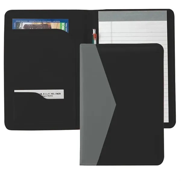 Order Custom Union/USA Made Accent Stitched Junior Portfolio Folder-Vinyl-Stamped, Foil, Printed,... from ASI 73775 Unionwear / ETI Konvex