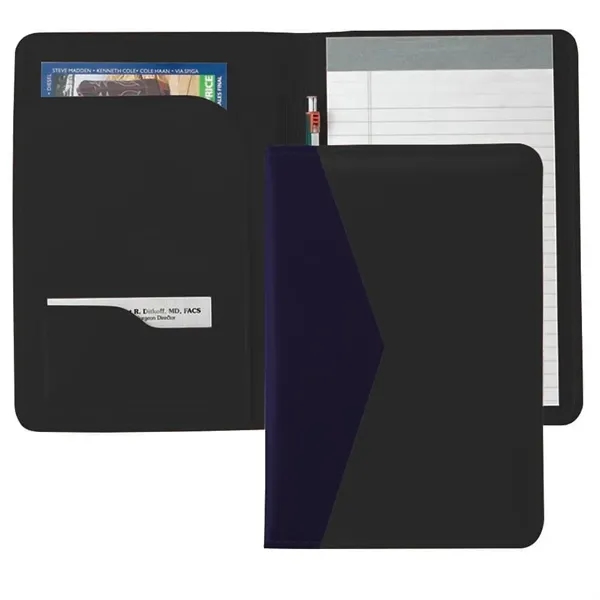Order Custom Union/USA Made Accent Stitched Junior Portfolio Folder-Vinyl-Stamped, Foil, Printed,... from ASI 73775 Unionwear / ETI Konvex