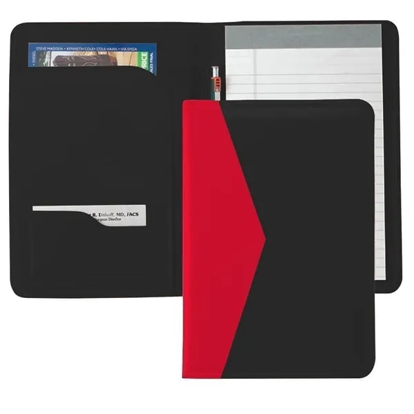 Order Custom Union/USA Made Accent Stitched Junior Portfolio Folder-Vinyl-Stamped, Foil, Printed,... from ASI 73775 Unionwear / ETI Konvex
