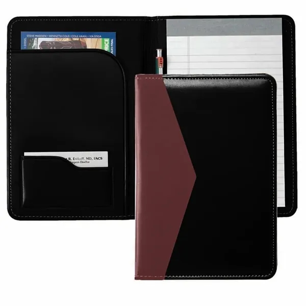 Order Custom Union/USA Made Accent Stitched Junior Portfolio Folder-Vinyl-Stamped, Foil, Printed,... from ASI 73775 Unionwear / ETI Konvex