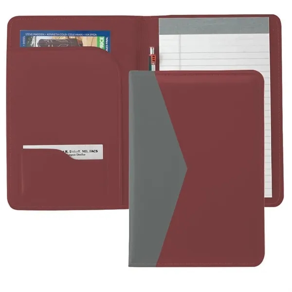 Order Custom Union/USA Made Accent Stitched Junior Portfolio Folder-Vinyl-Stamped, Foil, Printed,... from ASI 73775 Unionwear / ETI Konvex