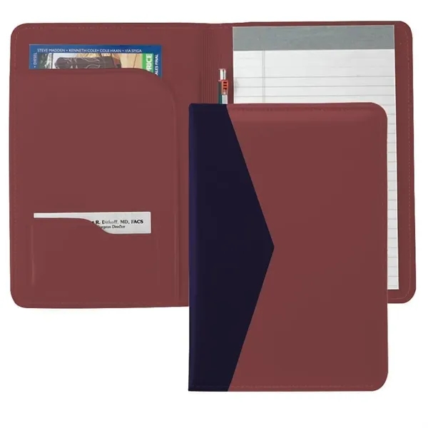 Order Custom Union/USA Made Accent Stitched Junior Portfolio Folder-Vinyl-Stamped, Foil, Printed,... from ASI 73775 Unionwear / ETI Konvex