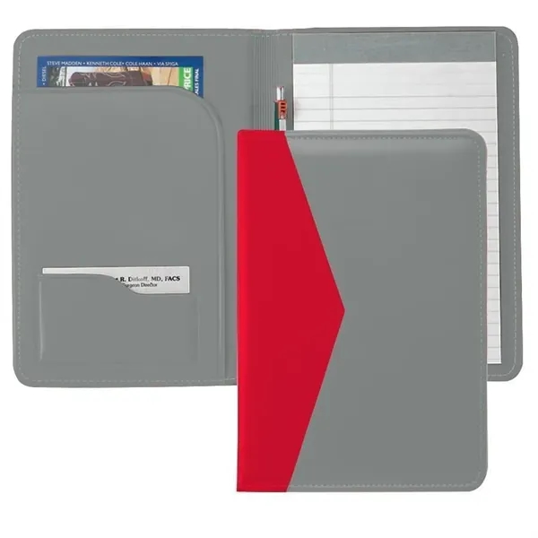 Order Custom Union/USA Made Accent Stitched Junior Portfolio Folder-Vinyl-Stamped, Foil, Printed,... from ASI 73775 Unionwear / ETI Konvex