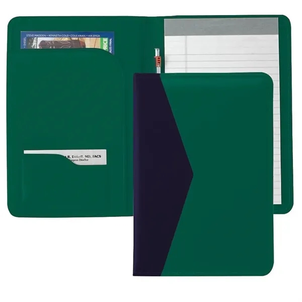 Order Custom Union/USA Made Accent Stitched Junior Portfolio Folder-Vinyl-Stamped, Foil, Printed,... from ASI 73775 Unionwear / ETI Konvex