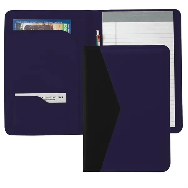 Order Custom Union/USA Made Accent Stitched Junior Portfolio Folder-Vinyl-Stamped, Foil, Printed,... from ASI 73775 Unionwear / ETI Konvex