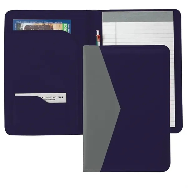 Order Custom Union/USA Made Accent Stitched Junior Portfolio Folder-Vinyl-Stamped, Foil, Printed,... from ASI 73775 Unionwear / ETI Konvex