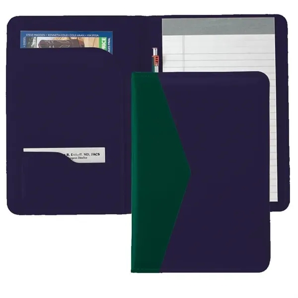 Order Custom Union/USA Made Accent Stitched Junior Portfolio Folder-Vinyl-Stamped, Foil, Printed,... from ASI 73775 Unionwear / ETI Konvex