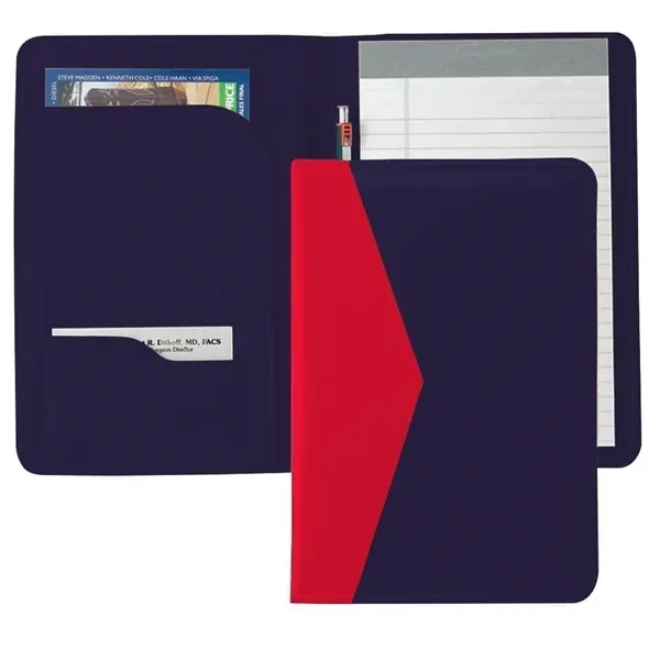 Order Custom Union/USA Made Accent Stitched Junior Portfolio Folder-Vinyl-Stamped, Foil, Printed,... from ASI 73775 Unionwear / ETI Konvex