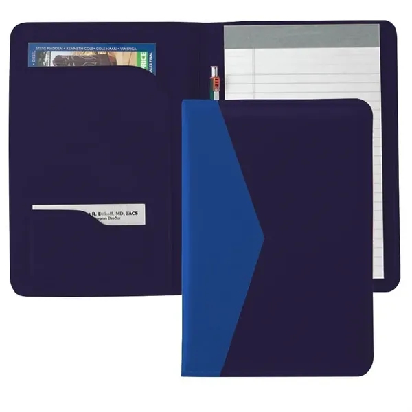 Order Custom Union/USA Made Accent Stitched Junior Portfolio Folder-Vinyl-Stamped, Foil, Printed,... from ASI 73775 Unionwear / ETI Konvex