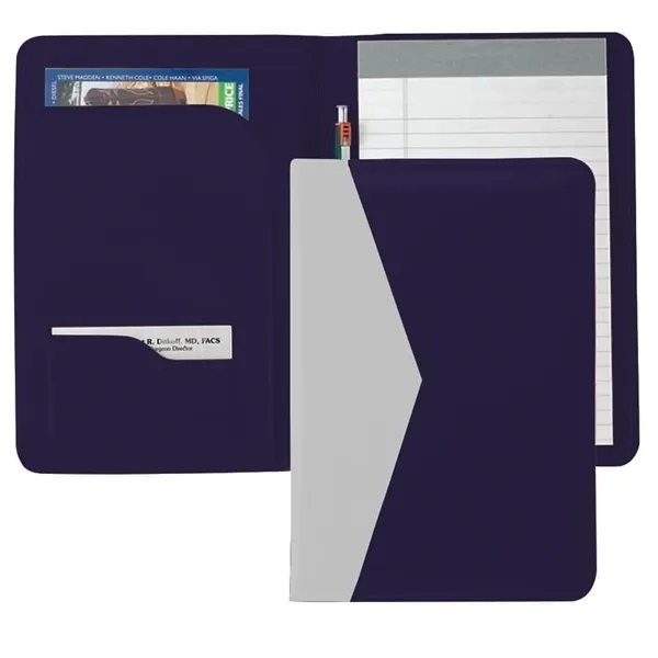 Order Custom Union/USA Made Accent Stitched Junior Portfolio Folder-Vinyl-Stamped, Foil, Printed,... from ASI 73775 Unionwear / ETI Konvex